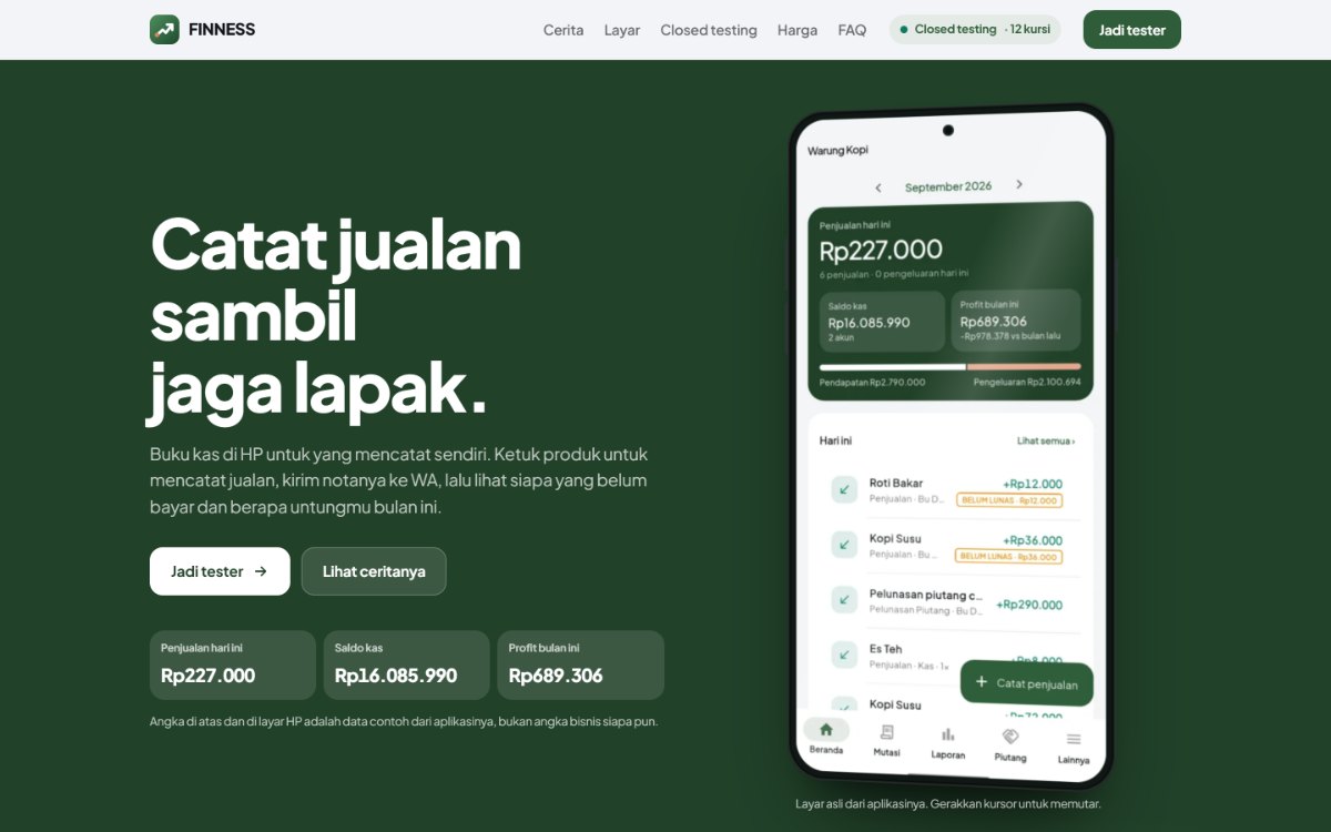 Landing page FINNESS